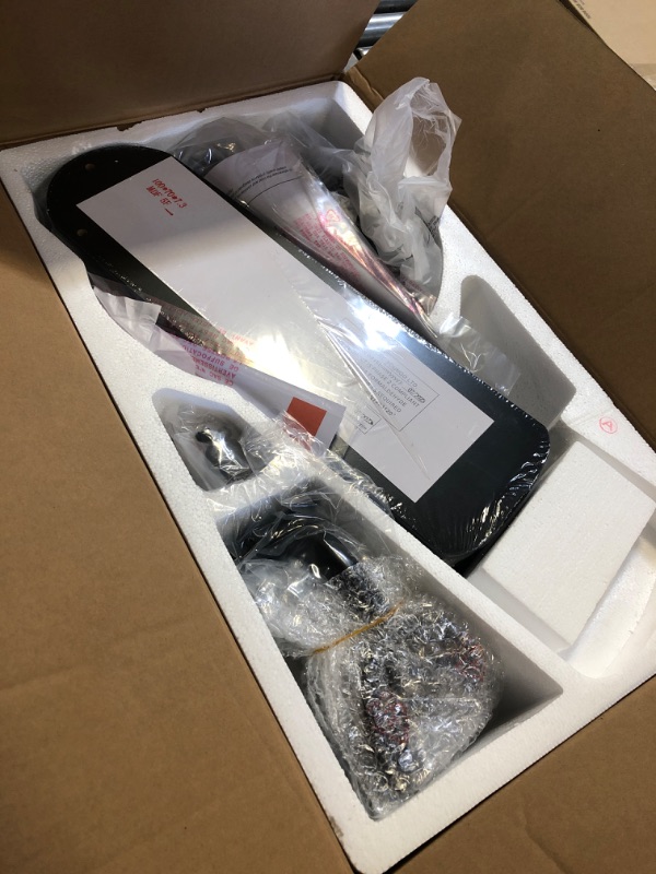 Photo 1 of Hugger 44 in. LED Indoor Matte Black Ceiling Fan with Light Kit