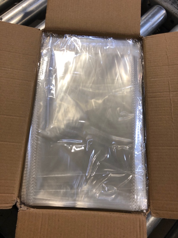 Photo 1 of Spartan Industrial - 6" X 9" (1000 Count) Crystal Clear Resealable Cello Poly Bags for Packaging, T Shirts, and More - Self Seal & Reinforced