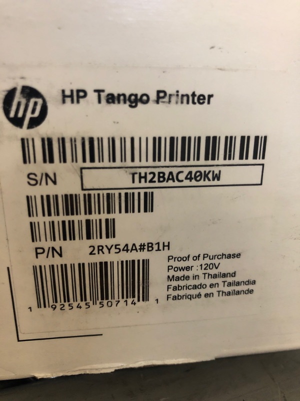 Photo 3 of HP - Tango Wireless Instant Ink Ready Inkjet Printer - Wisp Gray