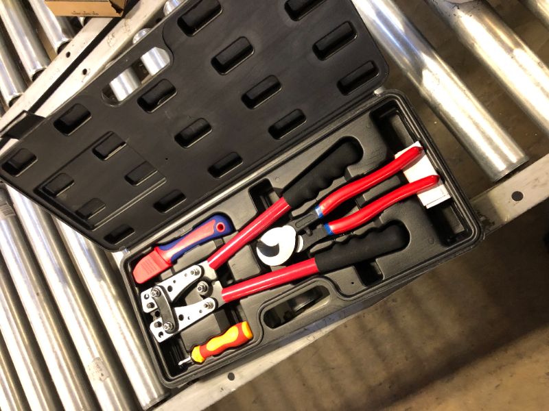 Photo 1 of iCrimp Battery Cable Terminal Crimper Kit for Crimping 6-50mm² Battery Cable Lugs, c/w Cable Cutter, Cable Stripping Knife