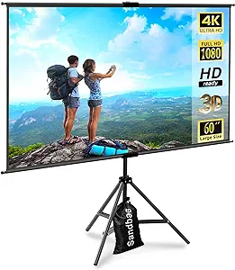 Photo 1 of Small Portable Projector Screen Tripod Stand lejiada Mobile Projection Screen, Lightweight Carry & Durable Easy Adjustablle for Schools Meeting Conference Indoor Outdoor Use,