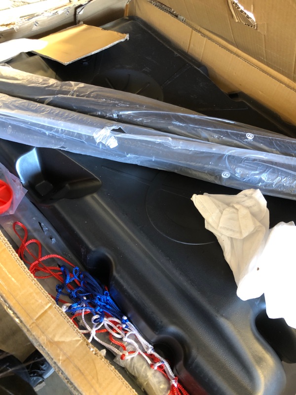 Photo 1 of VISVEIL Basketball Hoop,Portable Basketball Hoop System for Outdoor, Adjustable Height 5.7-10ft 45in Backboard Basketball Goal for Kids Teen and Adult