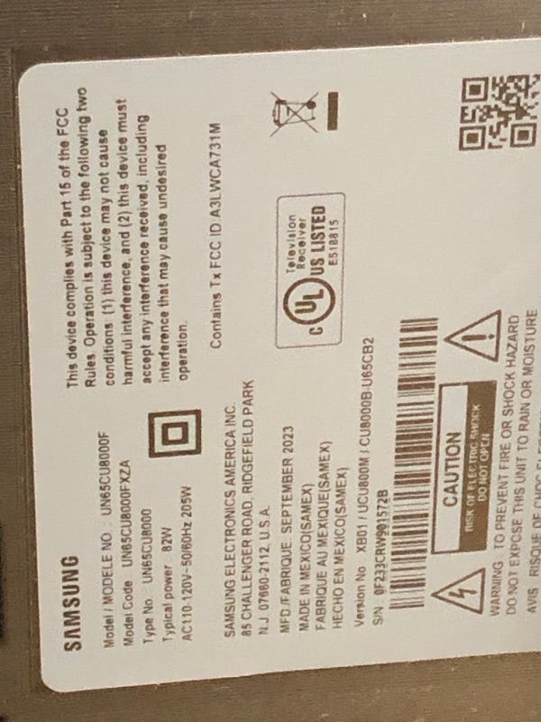 Photo 2 of SAMSUNG 65-Inch Class Crystal UHD CU8000 Series PurColor, Object Tracking Sound Lite, Q-Symphony, Motion Xcelerator, Ultra Slim, Solar Remote, Smart TV with Alexa Built-in (UN65CU8000, 2023 Model) 65-Inch 65-Inch