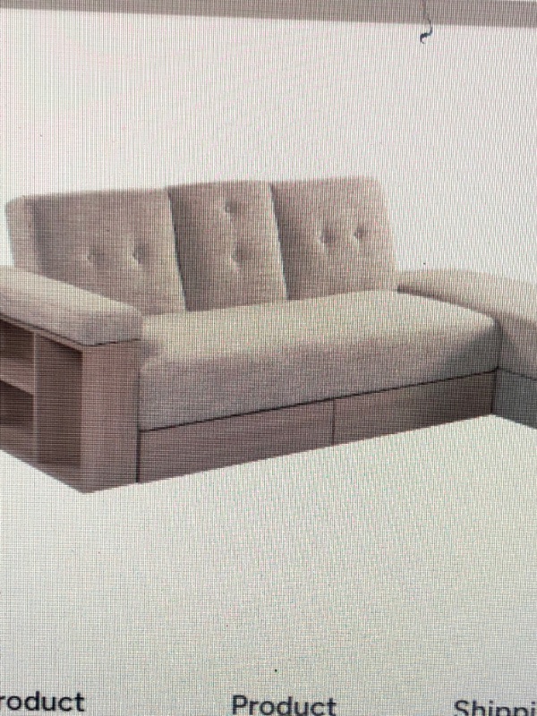 Photo 1 of Multi-functional sofa, can sit, lie down, with storage box and drawer, Beige
