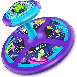 Photo 1 of  MindSprout Light-Up Space Twister | 360° Sit Twist and Spin, Toddler Toys Age 2, 3, 4, 5 