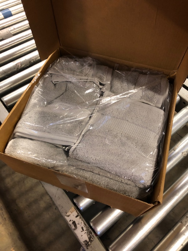 Photo 1 of 12 PCS HAND TOWELS GREY