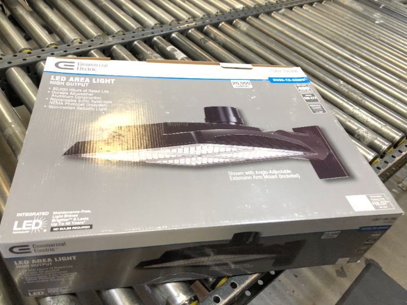 Photo 1 of 1300-Watt Equivalent Integrated LED Bronze Dusk to Dawn Area Light, 4000K