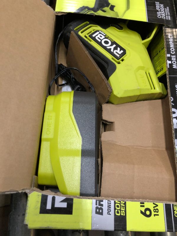 Photo 2 of RYOBI ONE+ HP 18V Brushless 6 in. Compact Pruning Mini Chainsaw Kit with Battery and Charger (Bulk Packaged)