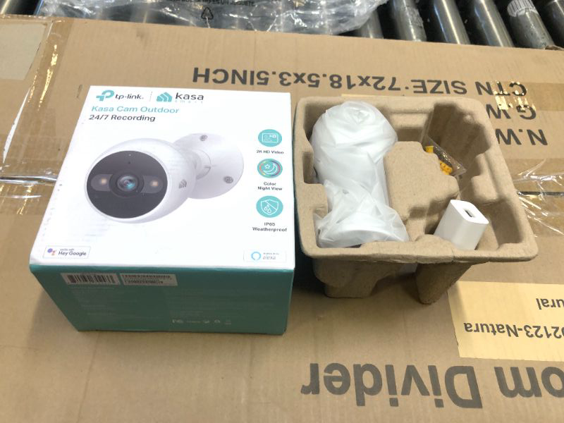 Photo 2 of Kasa 4MP 2K Security Camera Outdoor Wired, IP65, Starlight Sensor & 98 Ft Night Vision, Motion/Person Detection, 2-Way Audio w/Siren, Cloud/SD Card Storage, Alexa &Google Assistant Compatible(KC420WS)