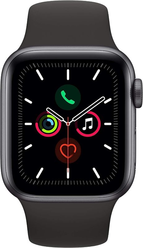 Photo 1 of Apple Watch Series 5 (GPS, 44MM) Aluminum Case with WHITE Sport Band