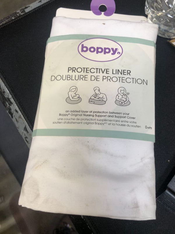 Photo 2 of Boppy Original Support Nursing Pillow Protective Liner, Bright White, A Liner for Between Boppy Support and Cover, Machine Washable and Wipeable, Extends Time Between Washes, Liner Only