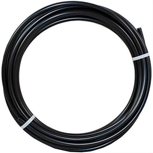 Photo 1 of 4LIFETIMELINES Nylon Fuel Repair Tubing Coil, 5/16" (8mm) x 25' Tube Pneumatic Hose Pipe for Air or Fluid Transfer Black
