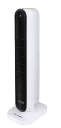 Photo 1 of 32 in. Electric Space Heater, 1500-Watt Whole Room Tower Space Heater with Remote, Overheating Protection, White
