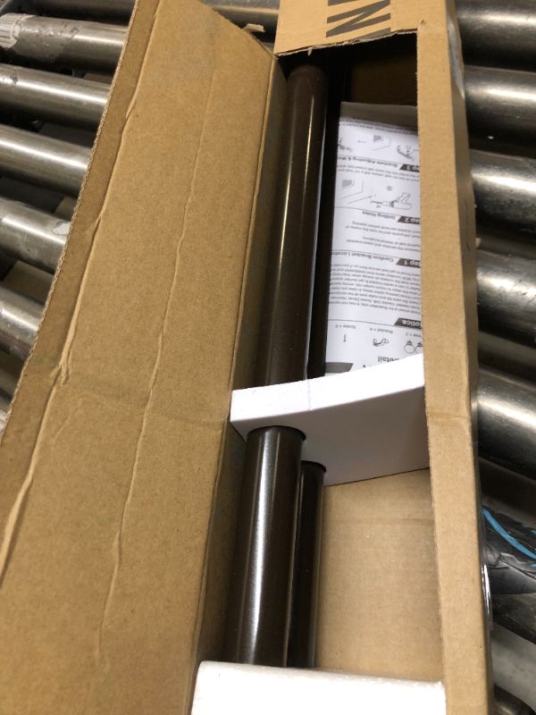 Photo 1 of Amazon Basics 1-Inch Curtain Rod with Round Finials - 1-Pack, 72 to 144 Inch, Dark Bronze (Espresso) 1-Inch Rod 72" to 144" Bronze 1-Pack