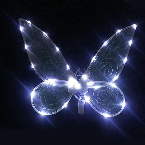 Photo 1 of KKINYAS Fairy Wings for Girl, Butterfly Wings for Women, Angel Wings Halloween Costume Christmas Favor Wedding
