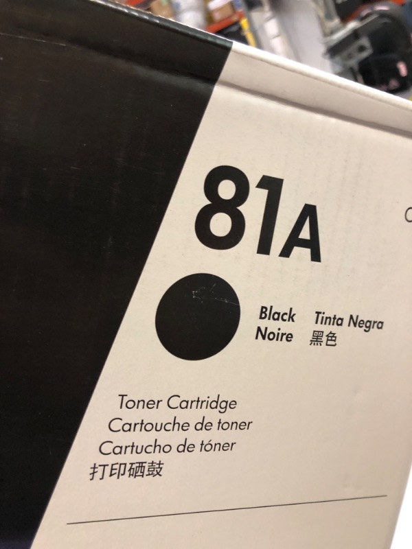 Photo 5 of HP 81A Black Toner Cartridge | Works with HP LaserJet Enterprise M604, M605, M606 Series; HP LaserJet Enterprise MFP M630 Series | CF281A ---- SEALED 