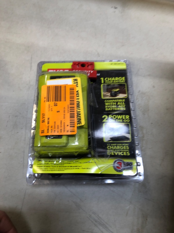 Photo 2 of Ryobi 1004-040-931 40 Volt Compact Wired Lithium-Ion Battery Charger with USB Port