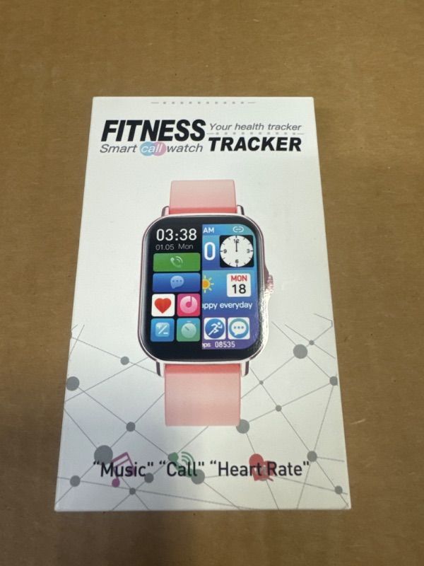 Photo 1 of Hongmed Smart Watch Bluetooth Phone Make/Answer Calls, Fitness Watch Android Phones IPhone Compatible, IP67 Waterproof Pedometer Activity Tracker Temperature Heart Rate Monitor For Men Women Black