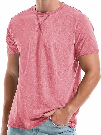 Photo 1 of KLIEGOU Men's T-Shirts - Premium Cotton Crew Neck Tees SIZE M 