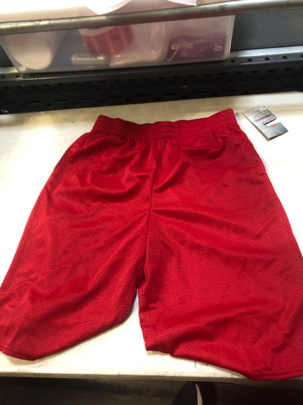 Photo 1 of youth basketball shorts ( red , size m ) 