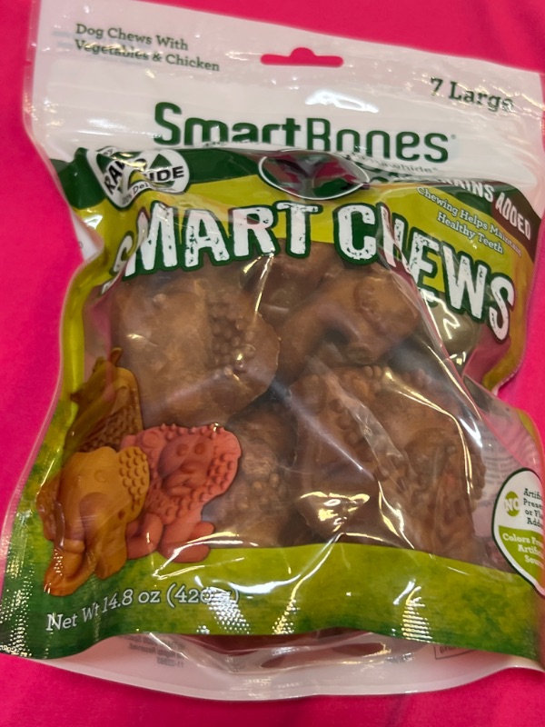 Photo 3 of (3 Pack) Smartchews Safari Chews For Dogs, Large, 7 Pieces Each
exp- 02/07/2025 