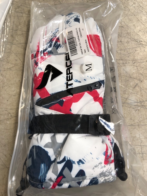 Photo 1 of ATERCEL Ski Gloves Men Women Waterproof, 2022 Updated Touchscreen Snow Gloves, Snowboard Gloves for Cold Weather Red Medium