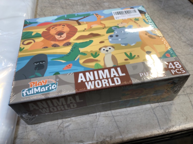 Photo 1 of 48 PIECE ANIMAL WORLD PUZZLE