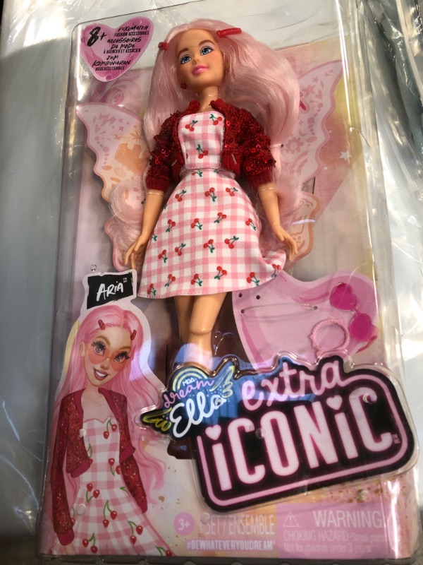 Photo 2 of MGA Entertainment Dream Ella Extra Iconic Doll- Aria, 11.5" Fashion Doll with 9+ Americana Style Inspired Trendy Fashion Pieces, Light Pink Hair, Great Gift, Toy for Kids Ages 5+