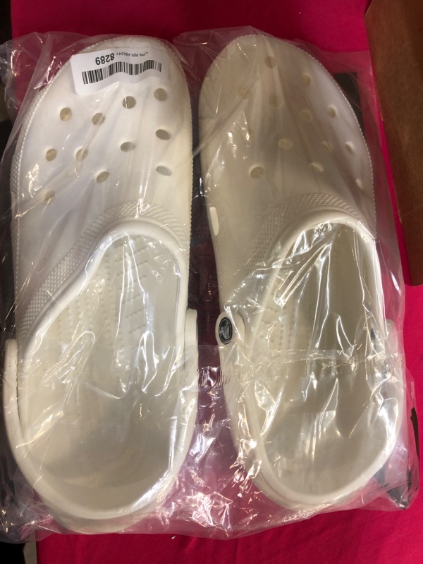 Photo 2 of Crocs Adult WHITE  Classic Clogs
SIZE 12 MEN 