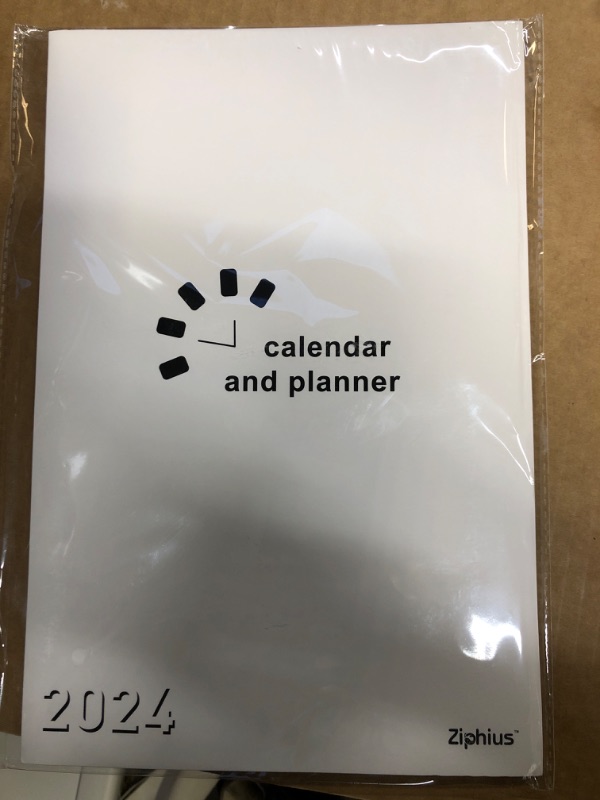 Photo 1 of Ziphius Large Dry Erase Calendar for Wall - 12 Month Horizontal/Vertical Blank Calendar Planner, 24" x 36", Erasable & Reusable Laminated Calendar with 6 Round Stickers, Great Layout Whiteboard Calendar Dry Erase for Home, Office, and School