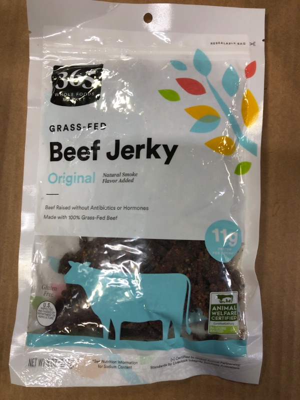 Photo 2 of 365 by Whole Foods Market, Original Family Size Beef Jerky, 8 Ounce265 ex 07-10-24