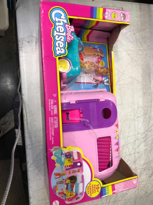 Photo 2 of ?Barbie Toys, Camper Playset with Chelsea Doll and Accessories Including Puppy, Car, Camper and More???