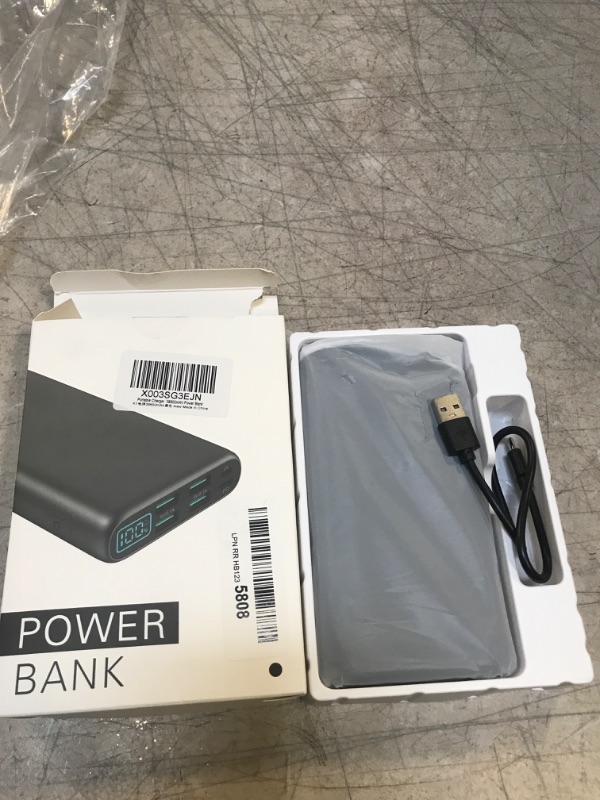 Photo 2 of Portable Charger 38800mAh,LCD Display Power Bank,4 USB Outputs Battery Pack Backup, Dual Input USB-C Phone Charging Compatible with iPhone 13 Pro Max/13 Mini/12,Android Samsung Galaxy/Pixel/Nexus/iPad Black