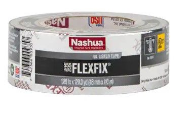 Photo 1 of 1.89 in. x 120.3 yd. 555 FlexFix UL Listed Duct Tape Sealer
