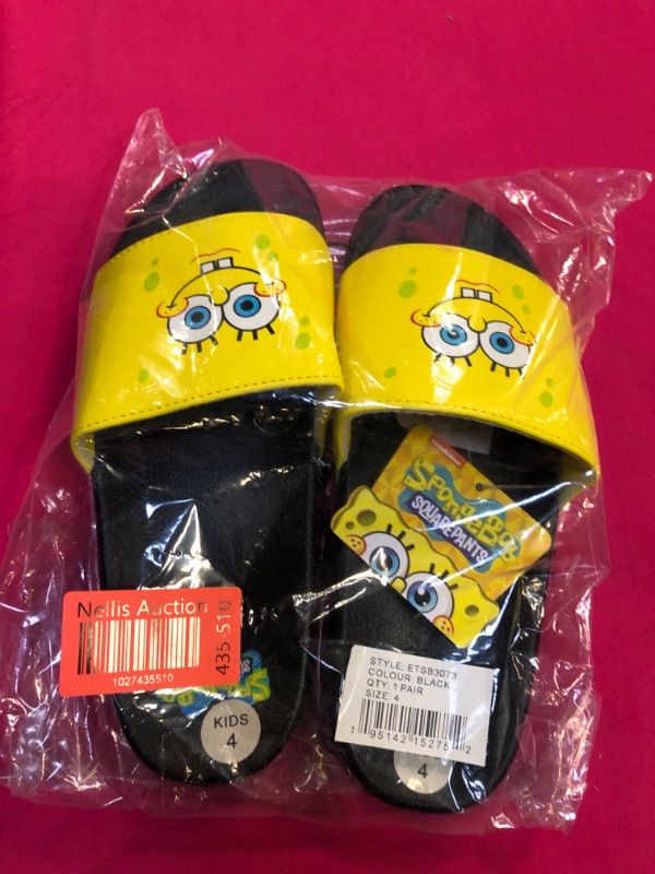 Photo 1 of  Boys SpongeBob Square Pants Soccer Slide  KIDS SIZE 4