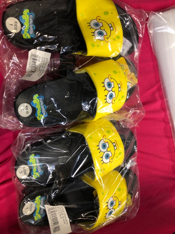 Photo 1 of Boys SpongeBob Square Pants Soccer Slide Sizes 1
2 pck bundle 
