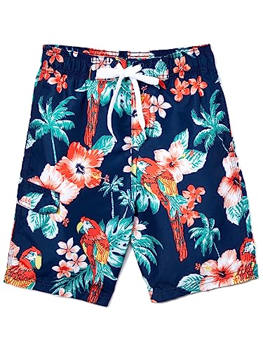 Photo 1 of Kanu Surf Boys' Specter Quick Dry UPF 50+ Beach Swim Trunk, Fiji Navy, Small (4)
