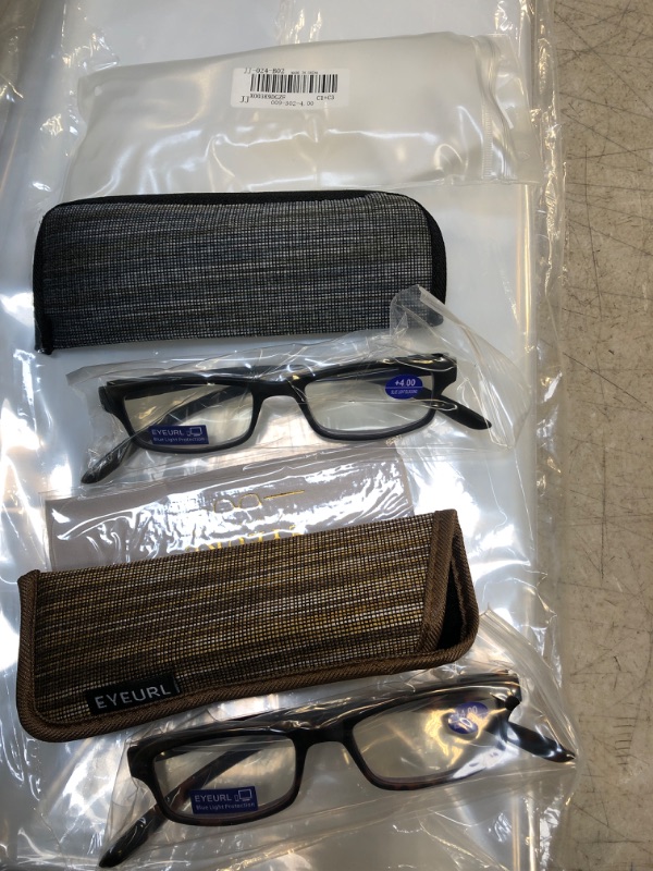 Photo 1 of 2 PACK BLUE LIGHT BLOCKING GLASSES WITH CASES