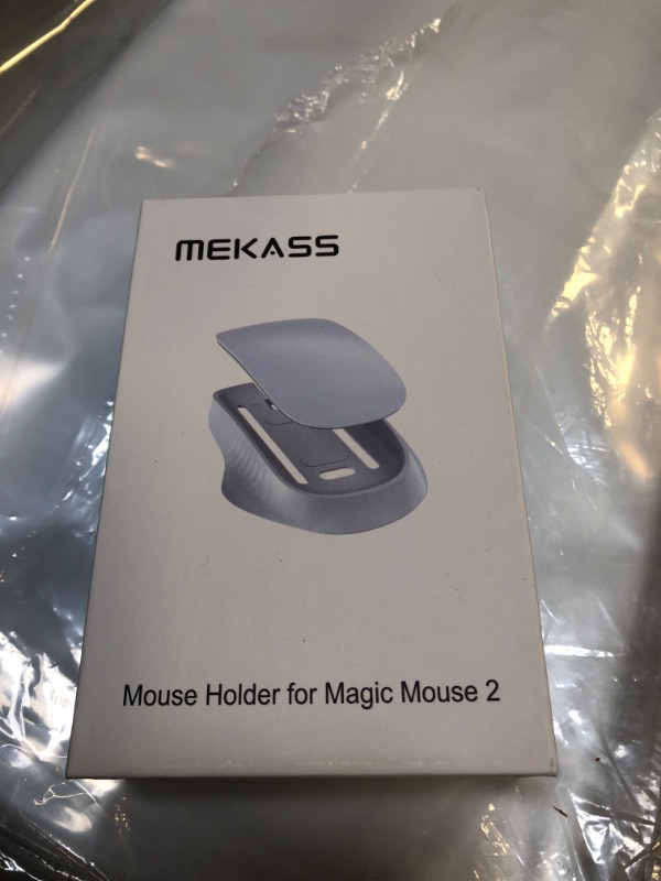 Photo 2 of MEKASS Ergonomic Mouse Grip for Magic Mouse 2, Improves Comfort, Widens Grip, Holding The Magic Mouse 2 Firmly for Better Control (White)