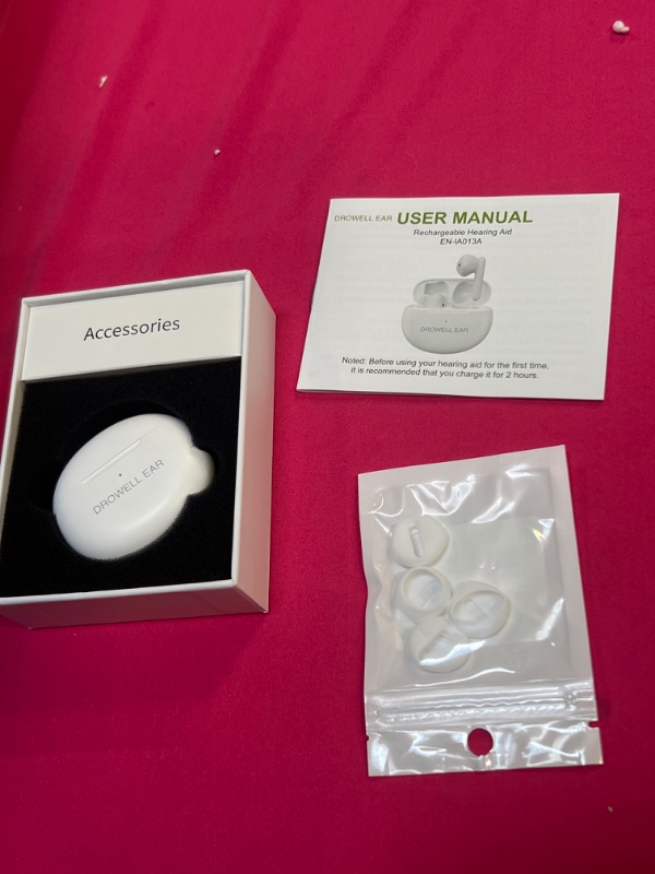 Photo 1 of DROWELL EAR Hearing Aids, Hearing Aids for Seniors Rechargeable with Noise Cancelling Hearing Amplifiers for Seniors & Adults Hearing Loss with Portable Charging Case White