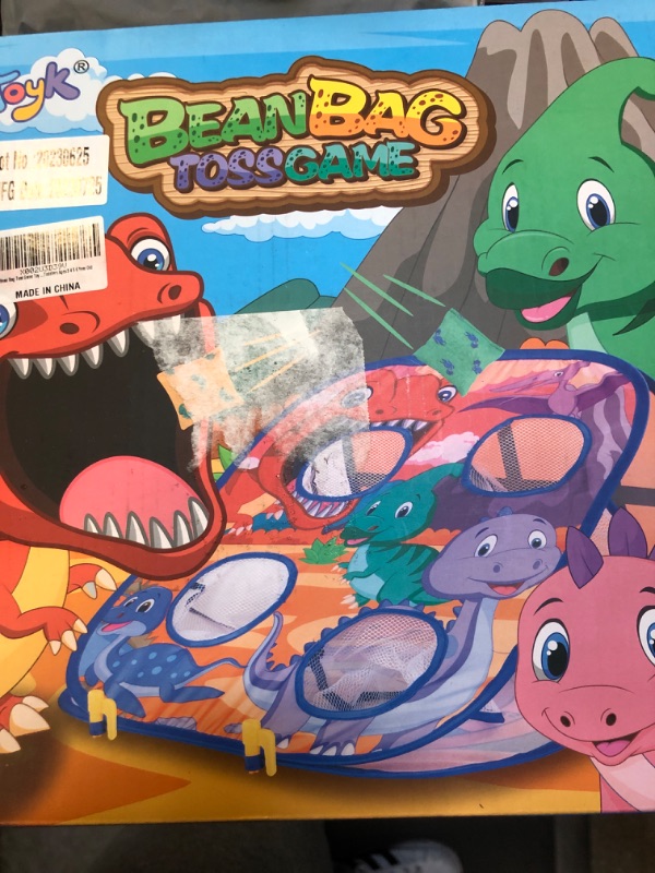 Photo 1 of Animal Bean Bag Toss Game Toy Outdoor Toss Game, Family Party Party Supplies for Kids, Gift for Boys Birthday or Christmas for Toddlers Ages 3 4 5 6 Year Old Dinosaur