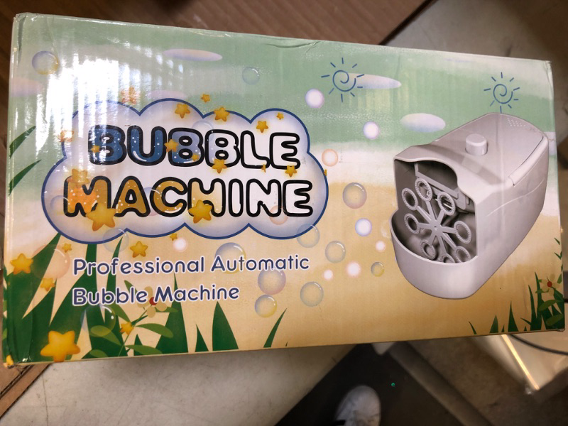 Photo 1 of bubble machine