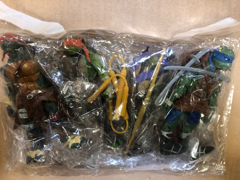 Photo 1 of 6PCS TOY ACTION FIGURES TEENAGE MUTANT NINJA TURTLES 