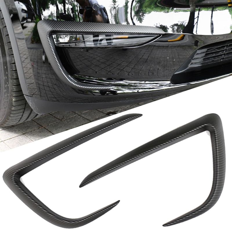 Photo 1 of 2PCS Fog Lamp Eyebrow Eyelids Cover Frame Blade Trim, Spoiler Accessories 