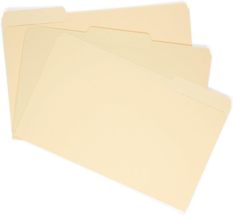 Photo 1 of  Assorted Tab, Legal Size, Manila, Great for Organizing and Easy File Storage, 