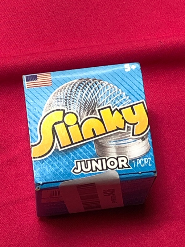 Photo 2 of COMES WITH ONLY ONE Slinky Jr. the Original Walking Spring Toy, 5-pack Small Metal Slinkys, Kids Toys for Ages 5 Up by Just Play Slinky Brand Jr.COMES WITH ONLY ONE 