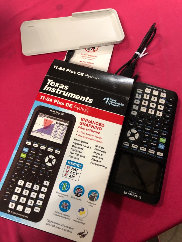 Photo 2 of Texas Instruments TI-84 Plus CE Color Graphing Calculator, 