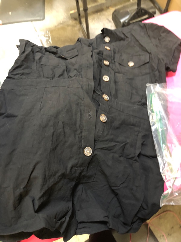 Photo 1 of black button up romper plus xl 