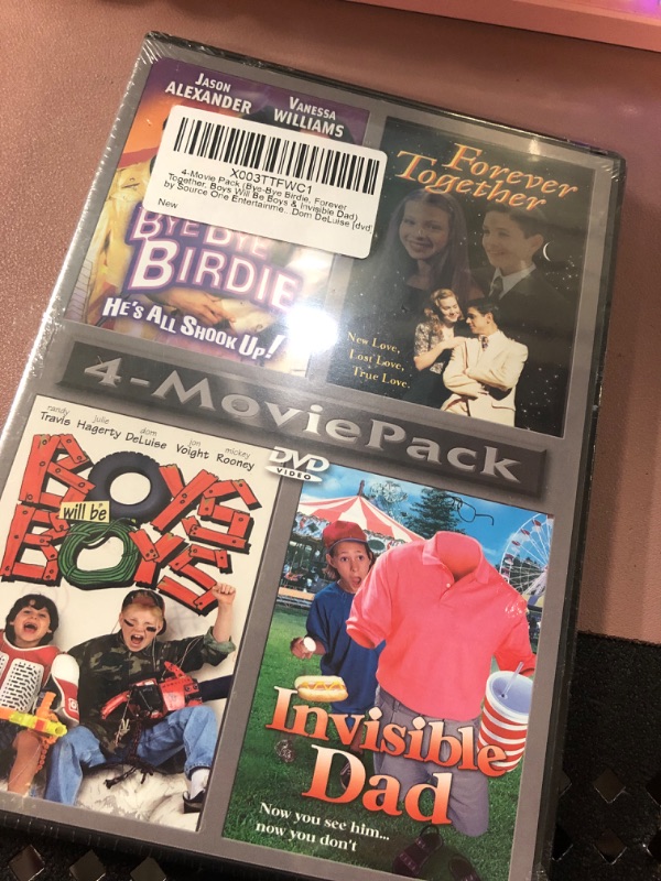 Photo 2 of 4-Movie Pack (Bye-Bye Birdie, Forever Together, Boys Will Be Boys & Invisible Dad) by Source One Entertainment by Gene Saks, Richard Friedman, Fred Olen Ray Dom DeLuise