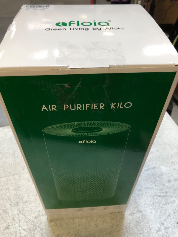 Photo 1 of Afloia Air Purifiers for Home Large Room Up to 1076 Ft², H13 True HEPA Air Purifiers for Bedroom 22 dB, Air Cleaners Dust Remover for Pet Mold Pollen, Odor Smoke Eliminator, Kilo White, 7 Color Light